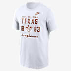 Texas Legacy Stacked Est Men's Nike College T-Shirt - White