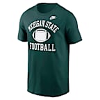 Playera universitaria Nike para hombre Michigan State Spartans Legacy Football Icon