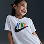Playera de manga corta de tejido Knit Family para niños talla pequeña Nike Club