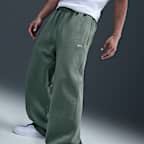 ナイキ ソロ スウッシュ メンズ フリース オープンヘム パンツ