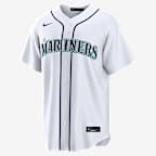 Cal Raleigh Seattle Mariners Men's Nike MLB Replica Jersey - White