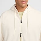 Nike Primary Fleece Sudadera con gorro de alto rendimiento Dri-FIT UV de cierre completo para hombre