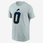 Jahmyr Gibbs Detroit Lions Rivalries Collection Men's Nike NFL T-Shirt - Silver