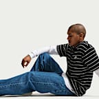 Calças de ganga de skateboard folgadas Nike SB para homem