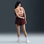 สปอร์ตบราผู้หญิงซิปหน้าเสริมฟองน้ำ Nike Indy High Support