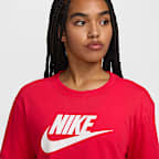 Playera cropped con logotipo para mujer Nike Sportswear Essential