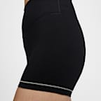 กางเกงปั่นจักรยานขาสั้น 5 นิ้วเอวสูงผู้หญิง Nike One Rib