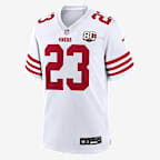 Christian McCaffrey San Francisco 49ers 80th Anniversary Men's Nike NFL Game Jersey - White