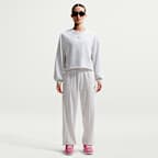 나이키 스포츠웨어 칠 테리 여성 오버사이즈 프렌치 테리 크루넥 스웻셔츠