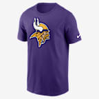 Playera Nike NFL para hombre Minnesota Vikings Logo Essential - Morado