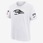 Baltimore Ravens Salute to Service Primary Edge Legend Big Kids' Nike Dri-FIT NFL T-Shirt - White
