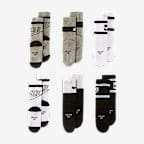 Nike Dri-FIT Little Kids' Retro Crew Socks (6 Pairs)
