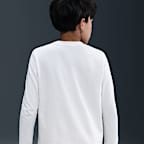 Playera de manga larga para niños grandes Nike Sportswear