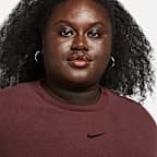 Nike Sportswear Plush Women's Mod Crop Crew-Neck Sweatshirt (Plus Size)