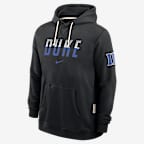 Duke Sideline Standard Issue Men's Nike Dri-FIT College Pullover Hoodie - Black