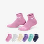 Nike Dri-FIT Performance Basics Little Kids' Ankle Socks (6 Pairs)