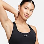 Nike Swoosh Light Support Sport-BH ohne Polster für Damen