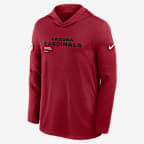 Arizona Cardinals Pure Fury Sideline Men's Nike Dri-FIT NFL Long-Sleeve Hooded Top - Red