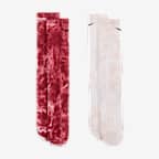 Nike Everyday Plus Cushioned Tie-Dye Crew Socks (2 Pairs)