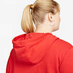 Sudadera con gorro sin cierre para mujer Nike Sportswear Club Fleece (talla grande)