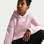 Sudadera con gorro sin cierre de lucha para niños talla grande Nike