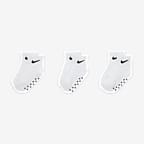 Nike Core Swoosh Baby (6-12M) Gripper Socks Box Set (3 Pairs)