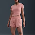 ナイキ Dri-FIT ワン ウィメンズ ミッドライズ 8cm ブリーフラインド ショートパンツ