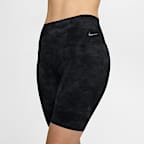 ナイキ ゼンビー タイダイ ウィメンズ ハイウエスト 21cm バイカーショートパンツ