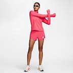 ナイキ ワン ウィメンズ Dri-FIT ミッドライズ グラフィック ショートパンツ (インナー付き)