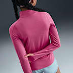 Nike Girls' Dri-FIT Long-Sleeve 1/4-Zip Top