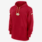 Sudadera con gorro sin cierre Nike Dri-FIT de la NFL para hombre San Francisco 49ers Sideline Jersey