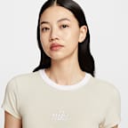 ナイキ スポーツウェア チル ニット ウィメンズ スリム クロップド Tシャツ