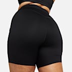 Nike Go Women's High-Waisted 20.5cm (approx.) Biker Shorts with Pockets (Plus Size)