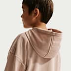 Conjunto de 2 piezas con sudadera sin cierre de French Terry oversized para niños talla pequeña Nike Sportswear In The Zone