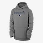 Penn State Club Fleece Big Kids' (Boys') Nike College Hoodie - Dark Grey Heather