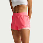 Shorts de correr Dri-FIT de tiro medio 2 en 1 para mujer Nike Swift