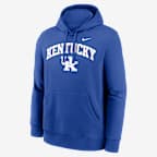Kentucky Arch Men's Nike College Pullover Hoodie - Royal