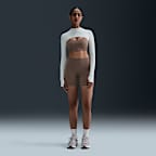 Top corto de manga larga Dri-FIT para mujer Nike Zenvy