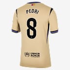 Pedri Barcelona 2025/26 Stadium Away Men's Nike Dri-FIT Soccer Jersey