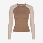 NikeSKIMS Shine Women's Long-Sleeve Crew-Neck Top