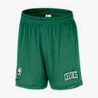 Shorts Nike de malla de la NBA para hombre Boston Celtics
