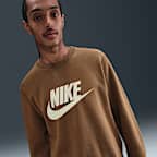 Sudadera de cuello redondo de tejido Fleece con gráfico para hombre Nike Sportswear Club