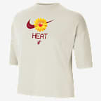 Miami Heat Courtside Women's Nike NBA Boxy T-Shirt