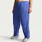 Pants de tejido Woven de tiro alto oversized para mujer Nike Sportswear (talla grande)