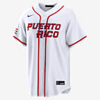 Javier Báez Puerto Rico National Baseball Team 2026 World Baseball Classic Men's Nike Stadium Jersey - White
