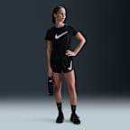 Playera de correr de manga corta Dri-FIT para mujer Nike One Swoosh
