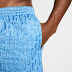 Nike Swim Breaker Swoosh logo Link Men's 5" Fully Lined Volley Shorts