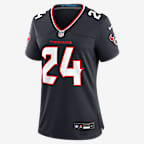 Jersey de fútbol americano Nike de la NFL Game para mujer Derek Stingley Jr. Houston Texans - Azul marino