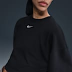 Playera de manga corta de French Terry holgada cropped para mujer Nike Sportswear Phoenix Fleece