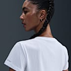 Playera de manga corta para mujer Nike Swim Swoosh Hydroguard